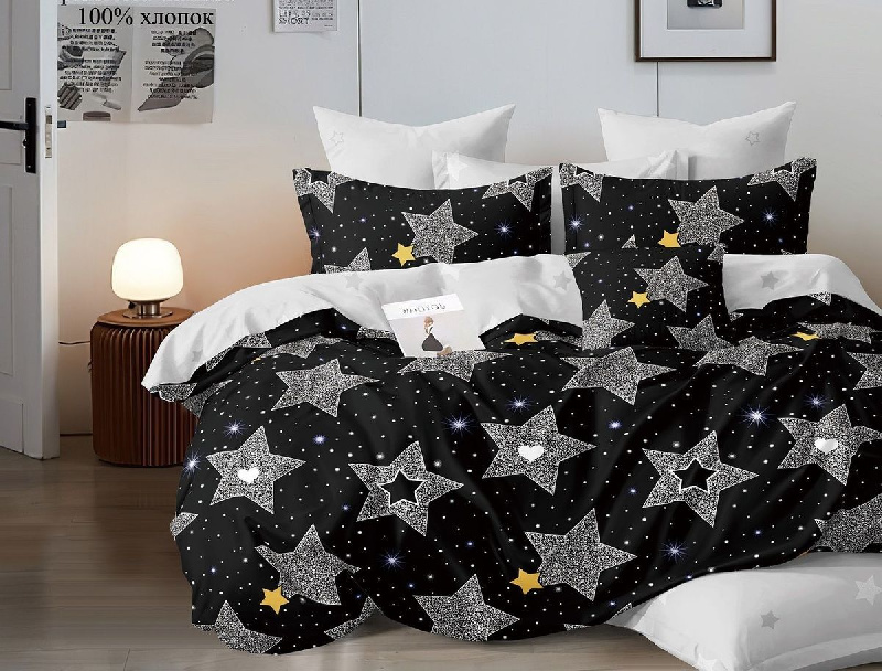 Комплект постельного белья, дуэт, поплин