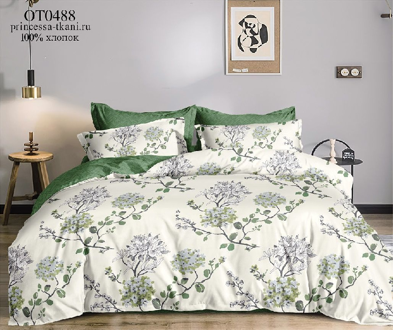 Комплект постельного белья, евро, сатин