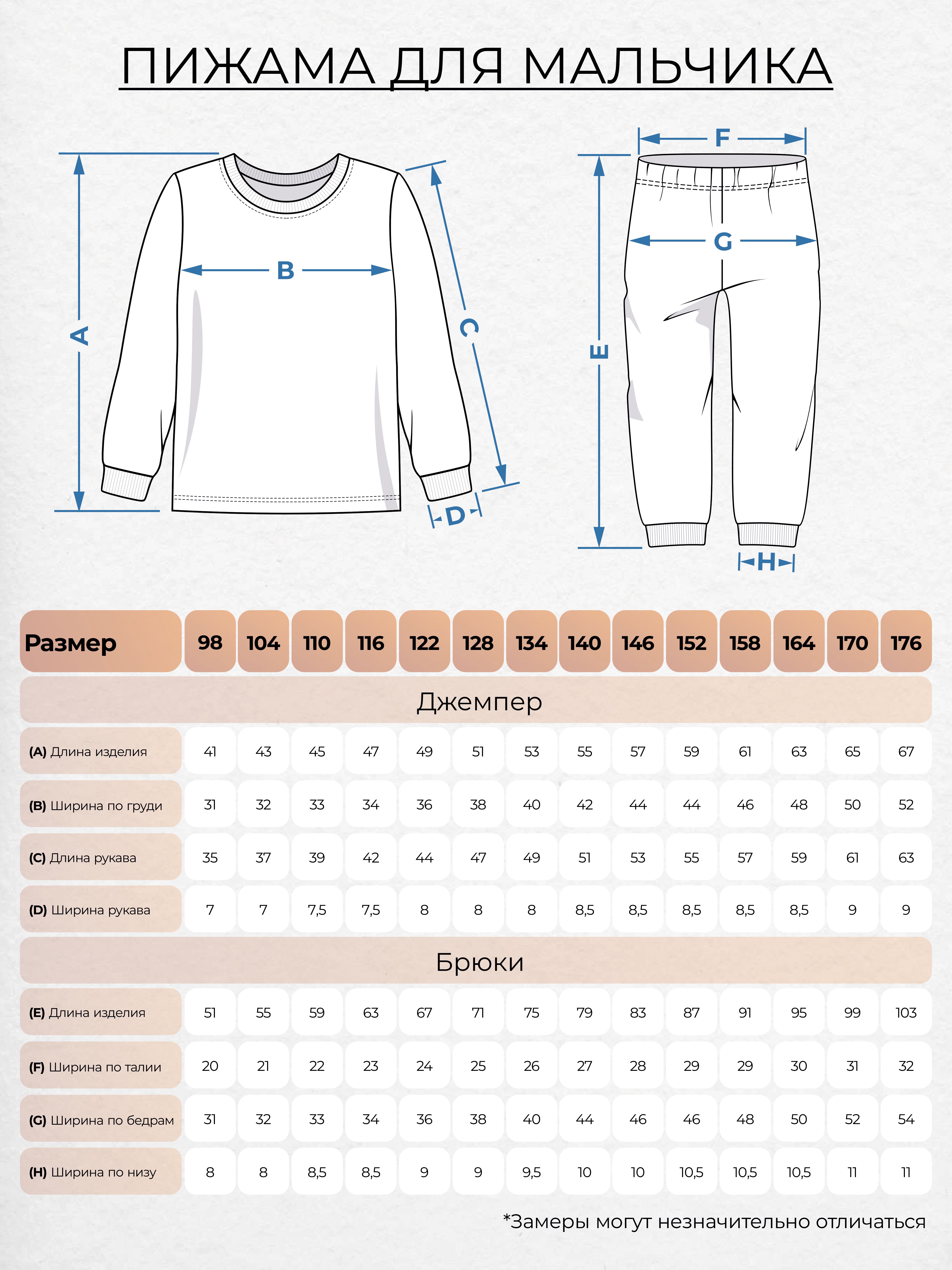 Пижама для мальчика