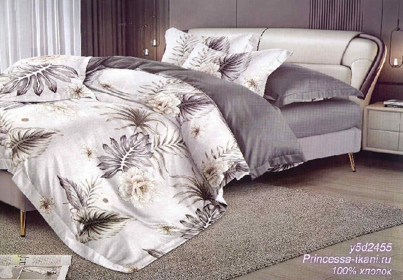 Комплект постельного белья, 1.5-спальное, поплин