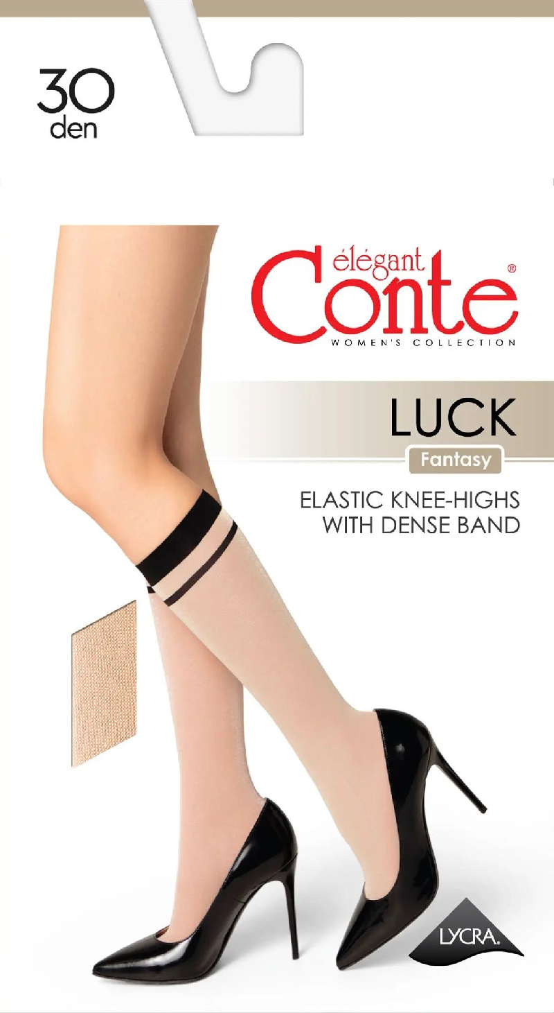 Гольфы женские Fantasy Luck 30 gold-natural