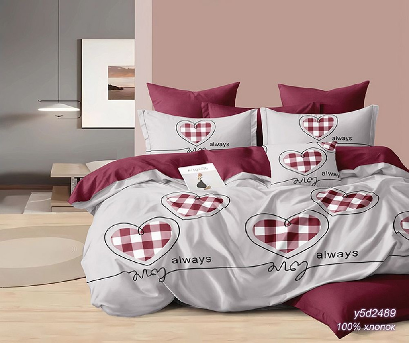 Комплект постельного белья, евро, поплин