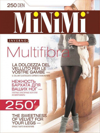 Колготки женские Multifibra 250 nero