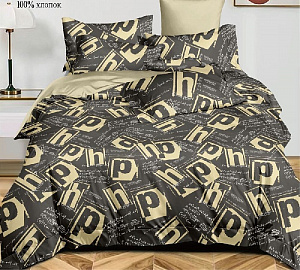 Комплект постельного белья, евро, поплин