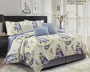 Комплект постельного белья, 2-спальное, поплин