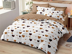 Комплект постельного белья, дуэт, поплин