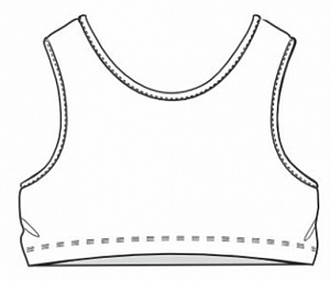 Майка-топ для девочки