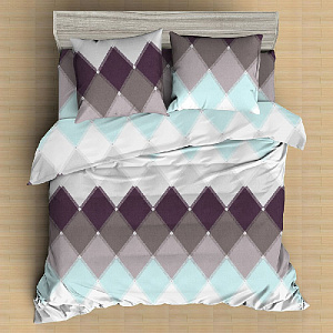 Комплект постельного белья, евро, макосатин