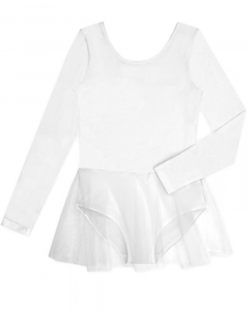 Боди трикотажное с юбкой (длинный рукав)