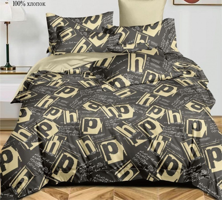 Комплект постельного белья, евро, поплин